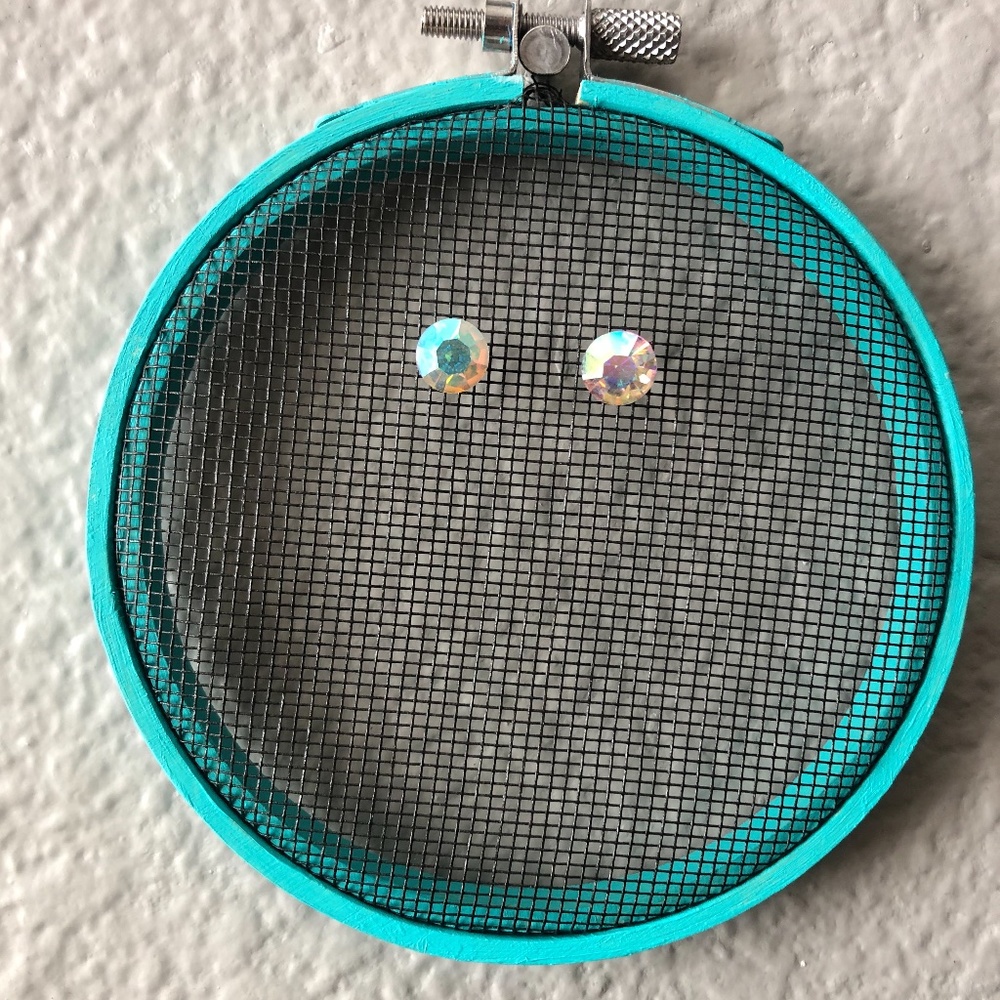 Iridescent Stud Earrings